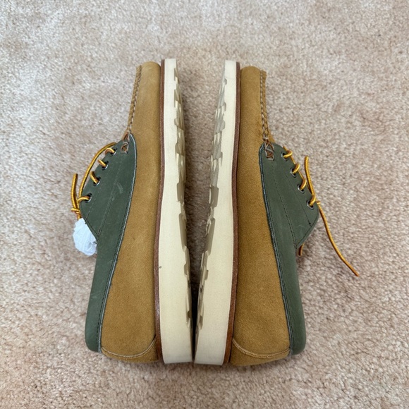 L.L. Bean x Todd Snyder Jackman Blucher Shoe in Olive 9D Suede Leather Vibram - Picture 8 of 13